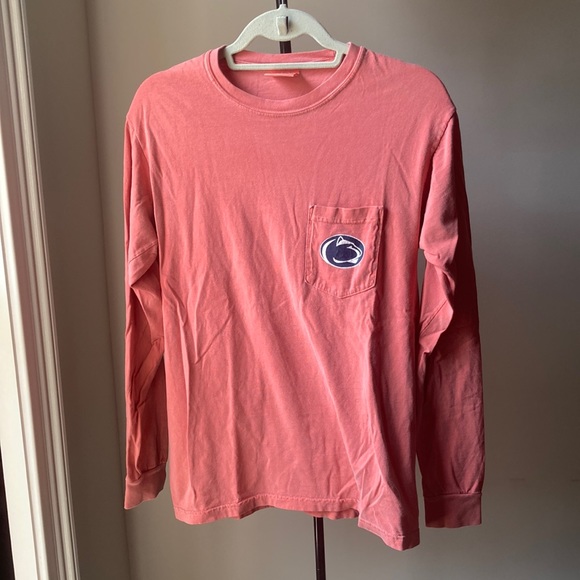 Comfort Colors Coral Penn State Long Sleeve - Picture 1 of 4